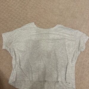 Lululemon Short Sleeve Cropped Gray Shirt